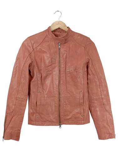 Ibana rouge veste - en, cuir