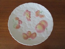 PLAT ROND EN BARBOTINE BLANCHE