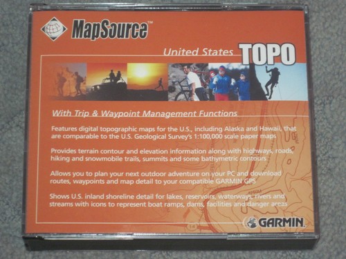 Garmin mapsource topo cds - mapsource, us