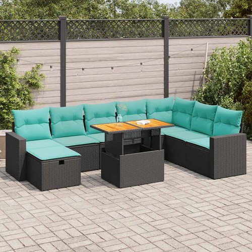 Salon jardin avec coussins - salon,