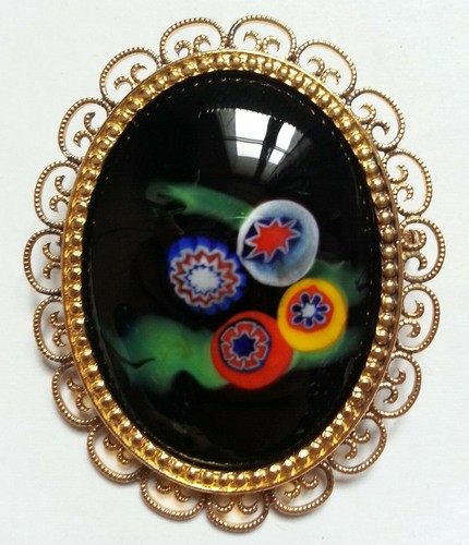 Ancienne broche verre - en,