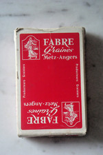 JEU DE 32 CARTES A JOUER PUBLICITAIRE FABRE GRAINES METZ ANGERS