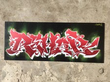 Peinture grand format signée