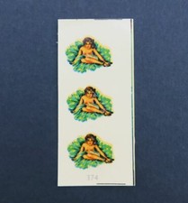 Ancienne décalcomanie Chromotransfert 372 old transfer pin up pinup