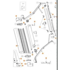 Bras gauche pour store Thule Omnistore 8000 - longueurs de stores 400 cm et p...