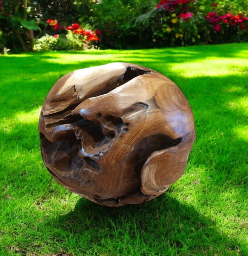 Teck boule décorative 40cm - boule,