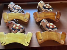 Lot Plaque de porte  En Bois Motif Tortue (40 Pièces)