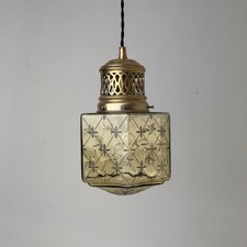 SUSPENSION ART-DECO EN VERRE