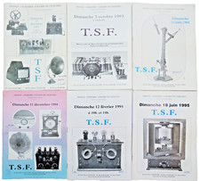 6 CATALOGUES de VENTES aux enchères TSF TELEPHONE SCIENCE a CHARTRES 1991-1995