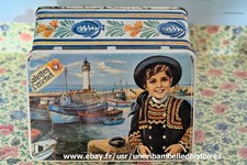 Boîte à biscuit ancienne, Galettes St-Michel, port Haliguen, Josette Robion