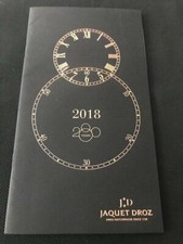 Watch catalog / Catalogue montres JAQUET DROZ 2018 26 pages en anglais / english