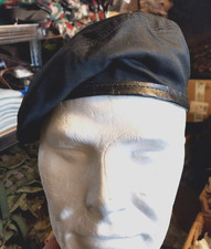 Béret militaire noir NEUF taille 55 en tissu