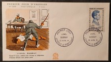 ENVELOPPE FDC 1er JOUR 1961 LIONEL DUBRAY DE SPITZ & COTTET HÉROS DE RESISTANCE