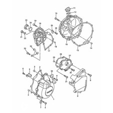 YAMAHA YZF-R6 600 1999-2002 Kit n°2 vis BTR inox moteur YZF R6