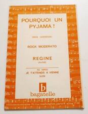 Partition vintage sheet music SERGE GAINSBOURG / REGINE / UDO JURGENS * 60's