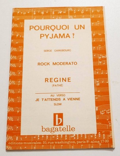 Partition vintage sheet music