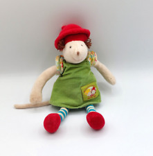 Doudou peluche souris Valentine MOULIN ROTY grelot 22 cm Balthazar et Valentine