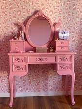 Coiffeuse Avec Miroir Pouf