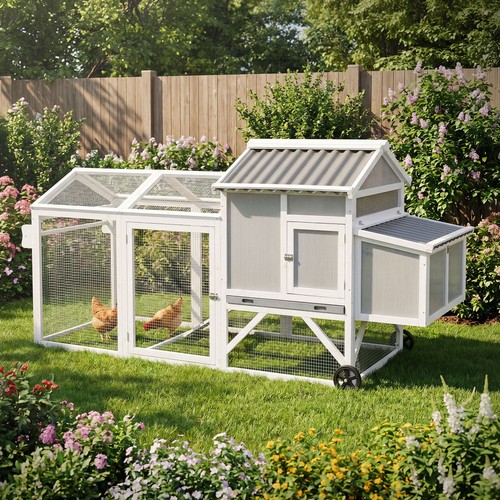 Poulailler mobile bois - poulailler, en