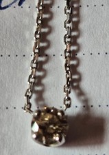 Collier or blanc diamant