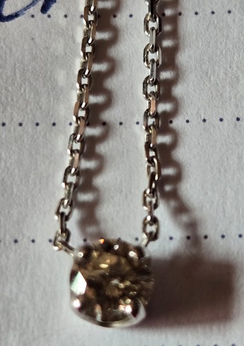 Collier blanc diamant - collier,