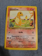 Carte Pokémon : Salamèche 46/102 Edition 1 Set de Base Wizards Française