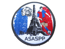 ECUSSON DES SAPEURS POMPIERS DE PARIS LE BSPP / ASASPP SCRATCH AU DOS 60MM