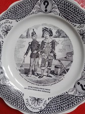 ASSIETTE PARLANTE SARREGUEMINES (REEDITION non signé) Les Devinettes - Tambour