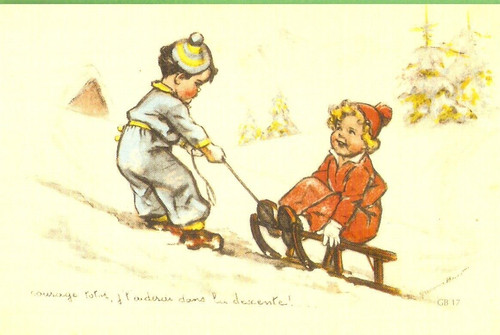 Germaine bouret carte postale - bouret,