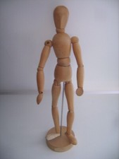 Mannequin de dessin entièrement articulé en bois mesurant 34,5 cm