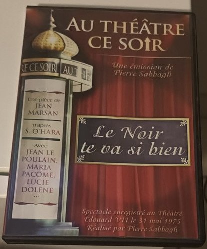 Dvd theatre soir le noir - theatre,