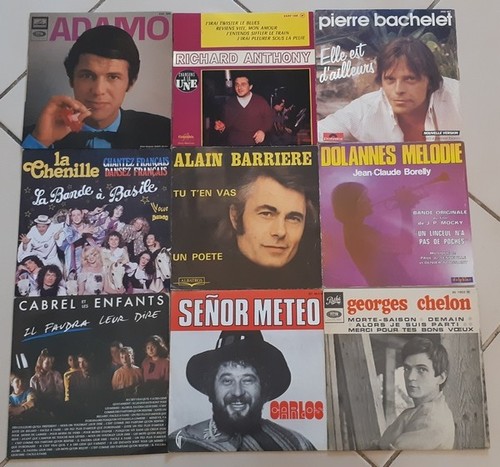 Lot disques vinyles - disques, 45