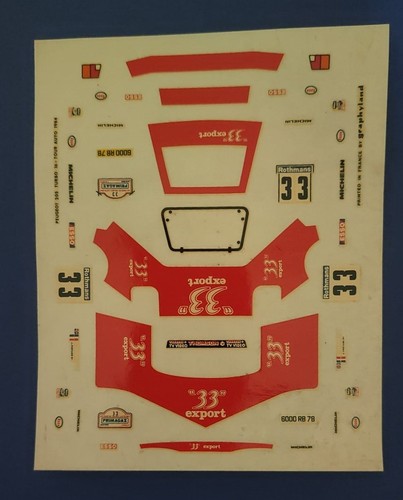 Decal peugeot 205 - turbo, 16