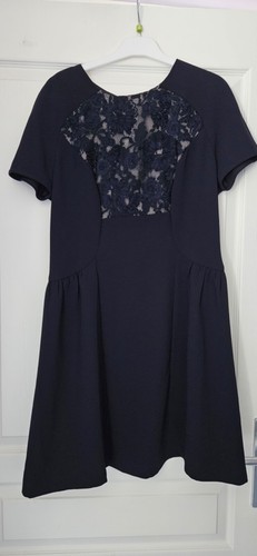 Robe bleue marine - , cintrée