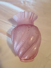 ancienne grande tulipe pour lampe à pétrole Baccarat St Louis art nouveau