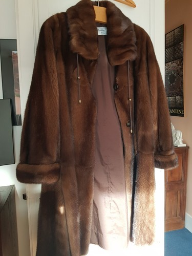 Manteau vison pleine - manteau, 3/4