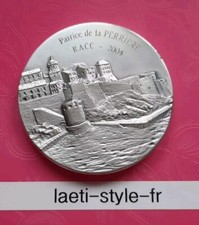 M10109 Médaille Bronze Argenté Calvi Corse A.Bertrand Patrice De La Perrière