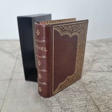 Missel Romain Limoges Ardant 1895 Belle Reliure en Cuir Fleurs de Lys Coffret