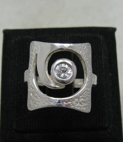 Bague argent sterling - en,