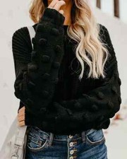 Pull Jersey Cardigan Femme Dos