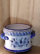  Cache-pot en Faïence de Nevers Antoine Montagnon Ancien.