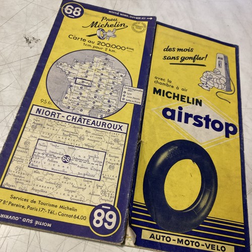 Carte routière ancienne