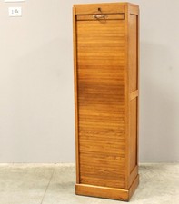 Meuble de métier Classeur à rideau rideaux roulant - en chene - début du 20ème