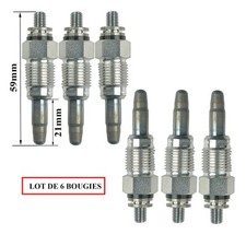 6 Bougie de préchauffage pour