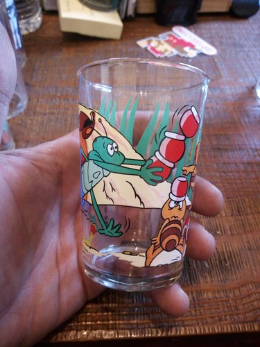 Verre moutarde vintage - -,