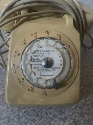 Téléphone ancien cadran - téléphone,