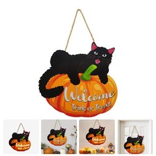  Décoration De La Maison D'halloween Décorations Panneau Porte D'entrée Bois