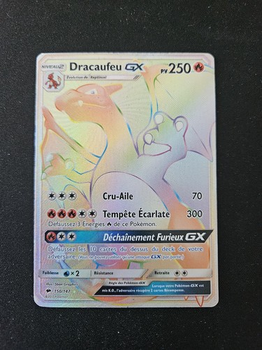 Carte pokémon dracaufeu - dracaufeu, gx