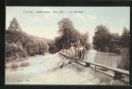 Cpa saint remy déversoir - saint-remy,,