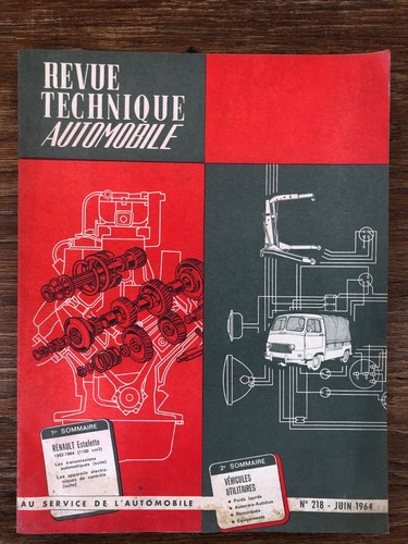 Revue technique automobile rta - technique,